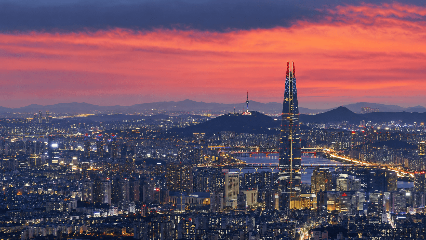 Seoul night view
