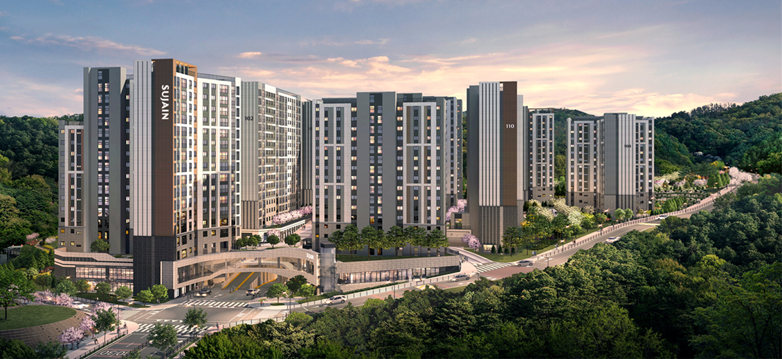 고급 아파트 전경