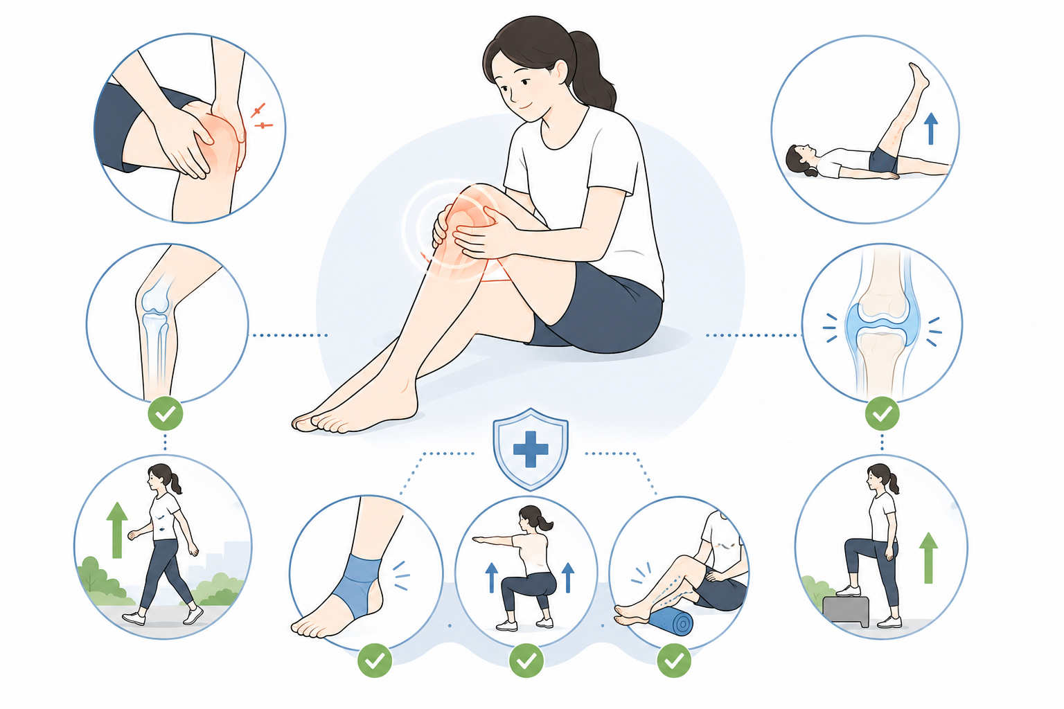 하지 및 관절 통증 완화